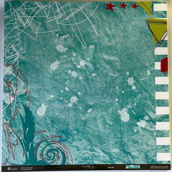 SANDYLION Rouge de Garance RMR11 "Urban Art"- DS 12x12 Scrapbook Paper- … - Picture 3 of 9